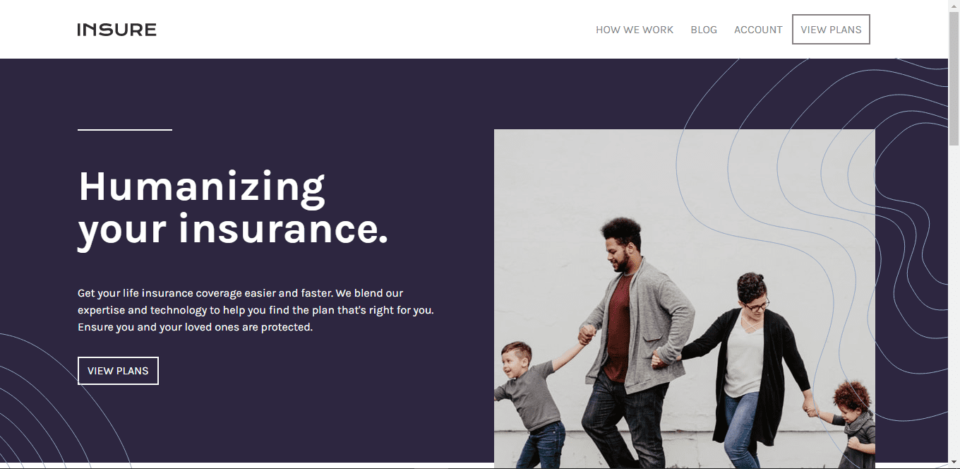 Landing page